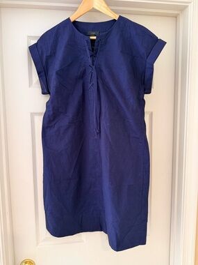 J. Crew Navy Button-Front Shirt
